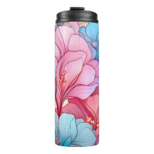 Blumenmuster Thermosbecher