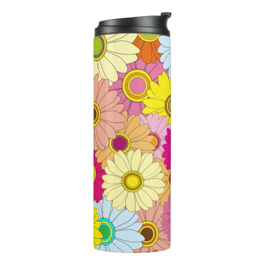 Blumenmuster Thermosbecher (Nach links gedreht)