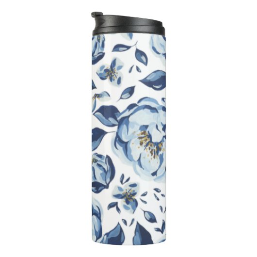 Blumenmuster Thermosbecher (Nach rechts gedreht)