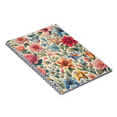 Blumenmuster-Tile-Notebook Notizblock (Rechte Seite)