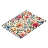 Blumenmuster-Tile-Notebook Notizblock (Linke Seite)