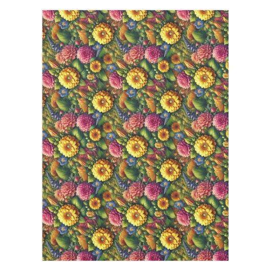 Blumenmuster Tischdecke (Vorderseite)