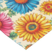 Blumenmuster Tischdecke (Schrägansicht)