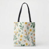 Blumenmuster Tosbeutel Tasche (Vorderseite)