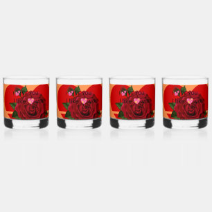 Blumenmuster Trinkbehälter Elegantes Tableware Vin Whiskyglas
