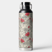 Blumenmuster Trinkflasche (Vorderseite)