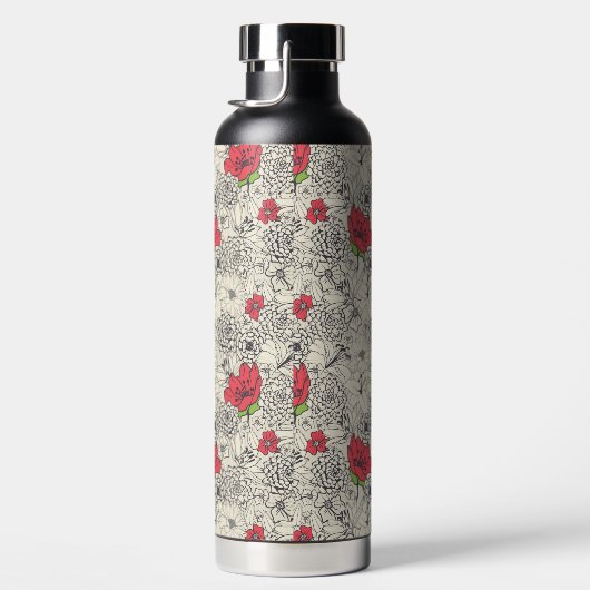 Blumenmuster Trinkflasche (Rechts)