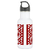 Blumenmuster Trinkflasche (Rückseite)