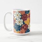 Blumenmuster über den gesamten Stoff Kaffeetasse (Links)