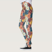 Blumenmuster über den gesamten Stoff Leggings (Links)