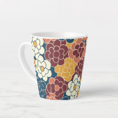 Blumenmuster über den gesamten Stoff Milchtasse (Linke Ecke)