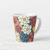 Blumenmuster über den gesamten Stoff Milchtasse (Rechte Ecke)