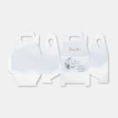 Blumenmuster über der Mond-Babydusche Geschenkschachtel (Ungefaltet)