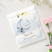 Blumenmuster über der Mond-Babydusche Geschenktütchen (Versiegelt)