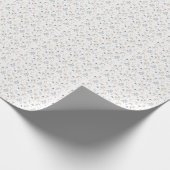 Blumenmuster und Blattmuster Geschenkpapier (Ecke)