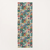 Blumenmuster und Blume, Farbblock für Blumenmuster Yogamatte (Vorderseite)