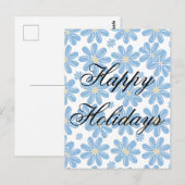 Blumenmuster - Urlaubspostkarte Postkarte (Vorne/Hinten)