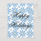 Blumenmuster - Urlaubspostkarte Postkarte (Vorderseite)