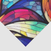 Blumenmuster verkleidetes Glas Decoupage Seidenpapier (Ausschnitt)