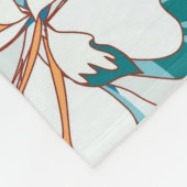 Blumenmuster, vielseitiges Design der Blume. Fleecedecke (Ecke)