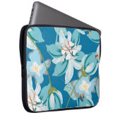 Blumenmuster, vielseitiges Design der Blume. Laptopschutzhülle (Vorne Rechts)