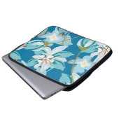 Blumenmuster, vielseitiges Design der Blume. Laptopschutzhülle (Vorne Knopf)