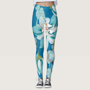 Blumenmuster, vielseitiges Design der Blume. Leggings