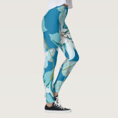 Blumenmuster, vielseitiges Design der Blume. Leggings (Rechts)