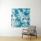 Blumenmuster, vielseitiges Design der Blume. Wandteppich (Beispiel)