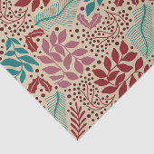 Blumenmuster Vintag Gemütlich Weihnachten Seidenpapier (Ausschnitt)