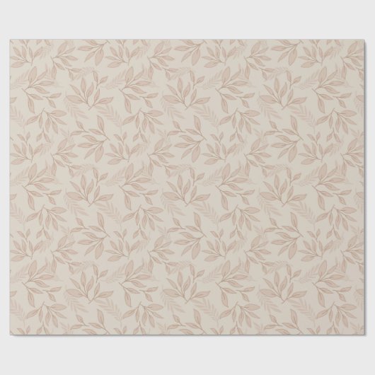 Blumenmuster Vintag Romance Blätter Muster Geschenkpapier (Flach)