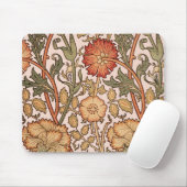 Blumenmuster Vintag rosa Designer-Stoff Mousepad (Mit Mouse)