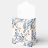 Blumenmuster. Vintage blaue Rose Geschenkschachtel (Geöffnet)
