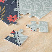Blumenmuster: Vintage Ornamente Puzzle (Seite)