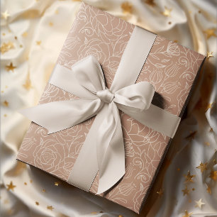 Blumenmuster Vintage Romantik Geschenkpapier