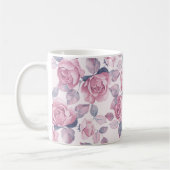 Blumenmuster. Vintage Rose Kaffeetasse (Links)