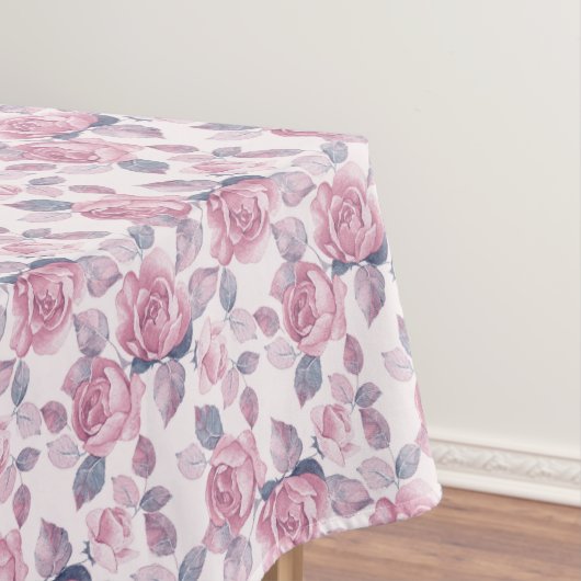 Blumenmuster. Vintage Rose Tischdecke (Beispiel)