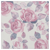 Blumenmuster. Vintage Rosen Stoff (Nahaufnahme)