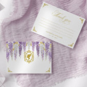 Blumenmuster Vintages Brautparty Danke Karte