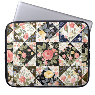 Blumenmuster: Vintages Mix Laptopschutzhülle