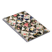 Blumenmuster: Vintages Mix Notizblock (Rechte Seite)