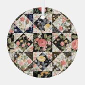 Blumenmuster: Vintages Mix Ornament Aus Glas (Rückseite)