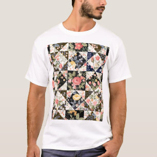 Blumenmuster: Vintages Mix T-Shirt