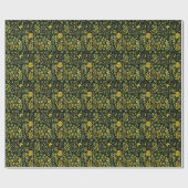 Blumenmuster: Vintages Wasserfarbmuster Geschenkpapier (Flach)