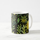 Blumenmuster: Vintages Wasserfarbmuster Kaffeetasse (VorderseiteRechts)