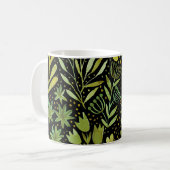 Blumenmuster: Vintages Wasserfarbmuster Kaffeetasse (Vorderseite Links)