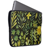 Blumenmuster: Vintages Wasserfarbmuster Laptopschutzhülle (Vorne Rechts)