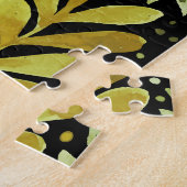 Blumenmuster: Vintages Wasserfarbmuster Puzzle (Seite)