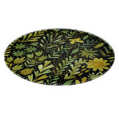 Blumenmuster: Vintages Wasserfarbmuster Schneidebrett (Ecke)