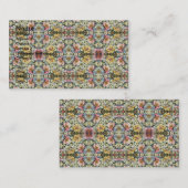 Blumenmuster Visitenkarte (Vorne/Hinten)